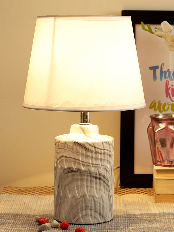 Multicoloured Decorative Bedside Table Lamp with Shade