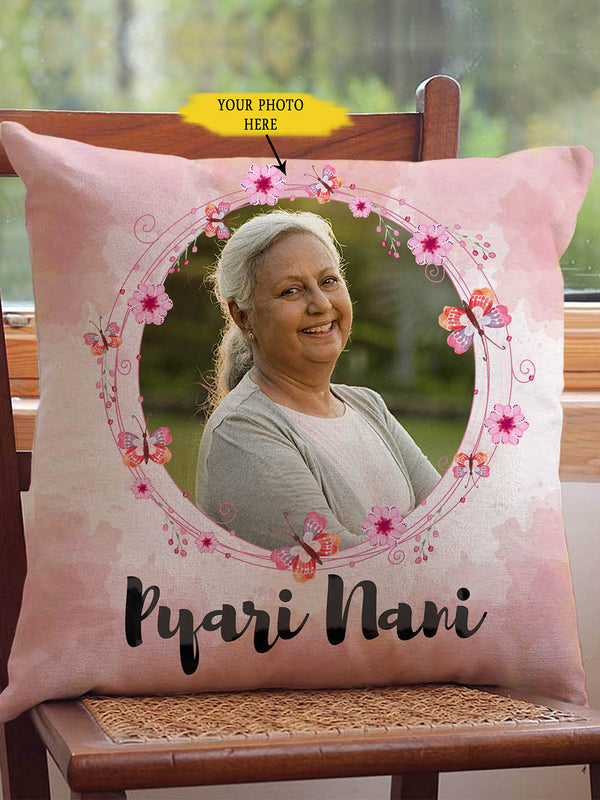 Pyari Nani Mothers Day Personalized Cushion