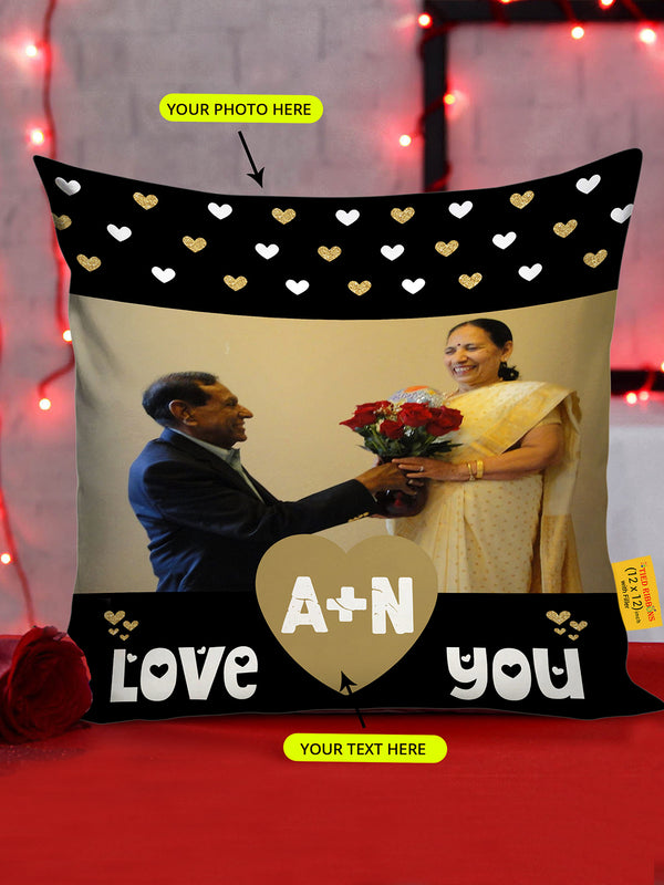 Love You Couple Personalized Cushion