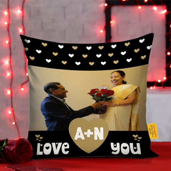 Love You Customized Cushion Cover With Filler