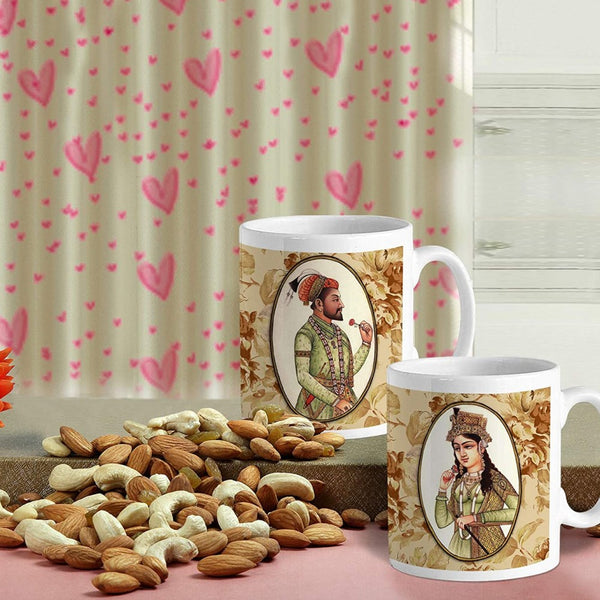 Dryfruits Coffee Mug Hamper For Couple (Almonds, Raisins And Cashew(150 Gm Mixed)
