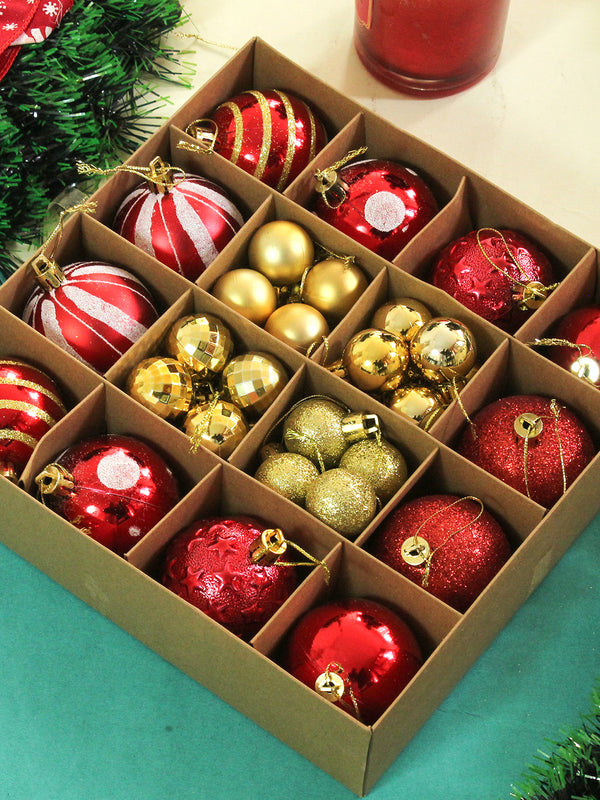 Christmas Red And Golden Ball Set 44Pcs