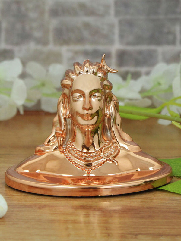 Copper-Toned Adiyogi Lord Shiva