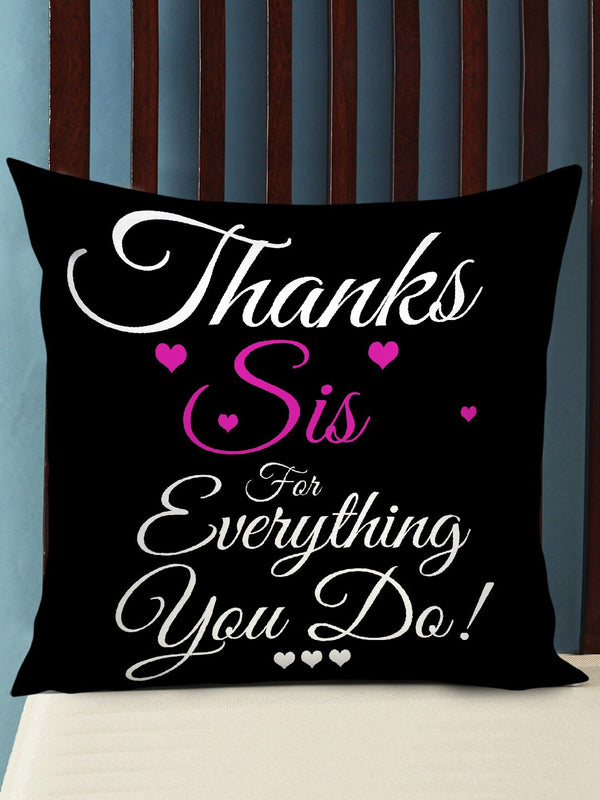 Black & White Printed Cushion Cover