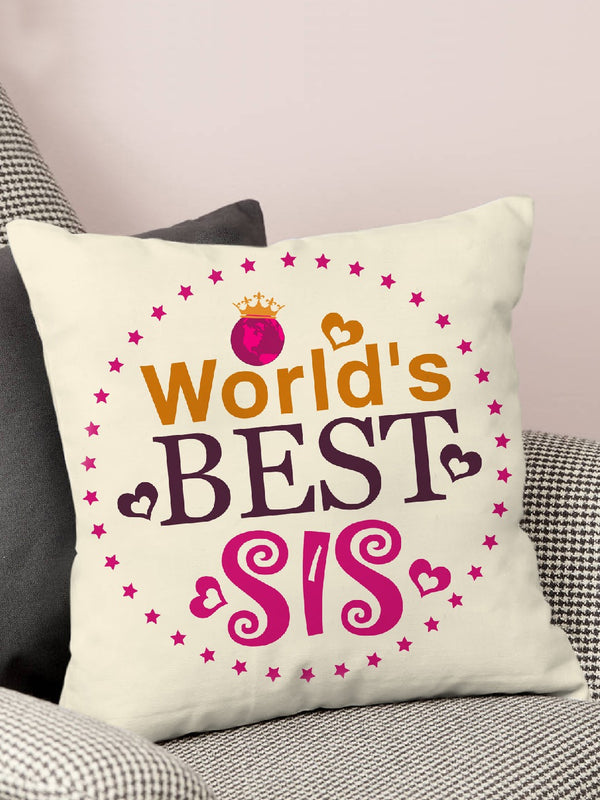 Multicoloured Printed Cushion Cover