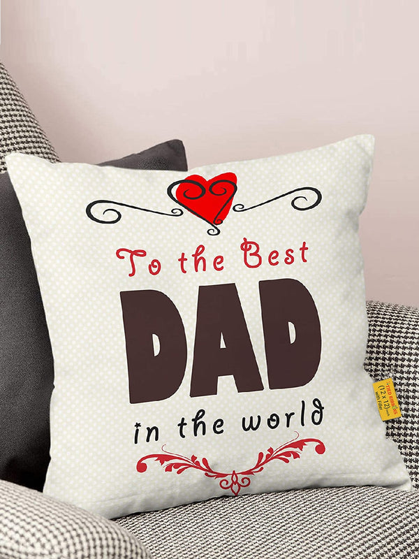 Multi-Colored Fathers Day Gift Set Printed Cushion