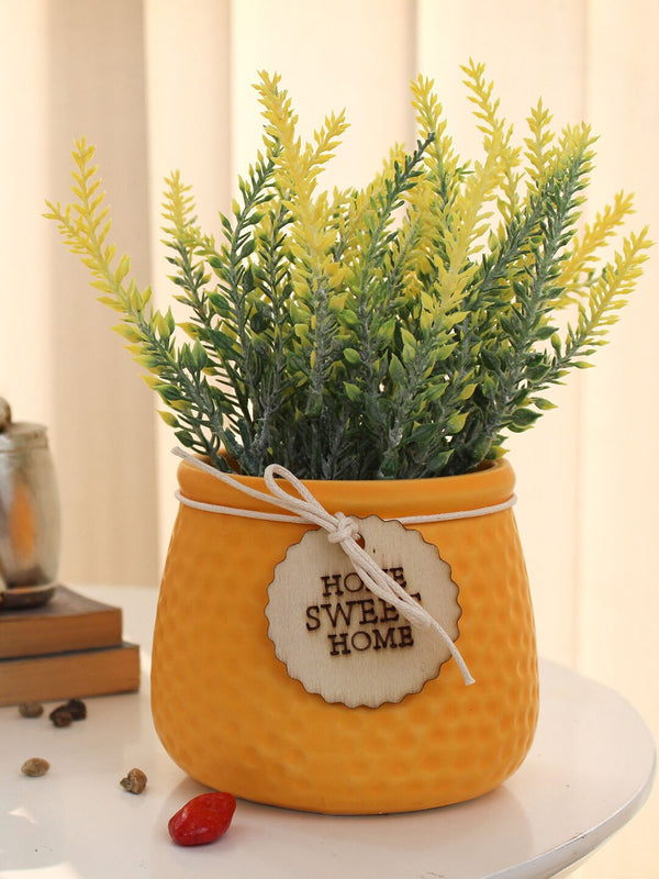 Decorative Artificial Lavender Plant With Ceramic Pot