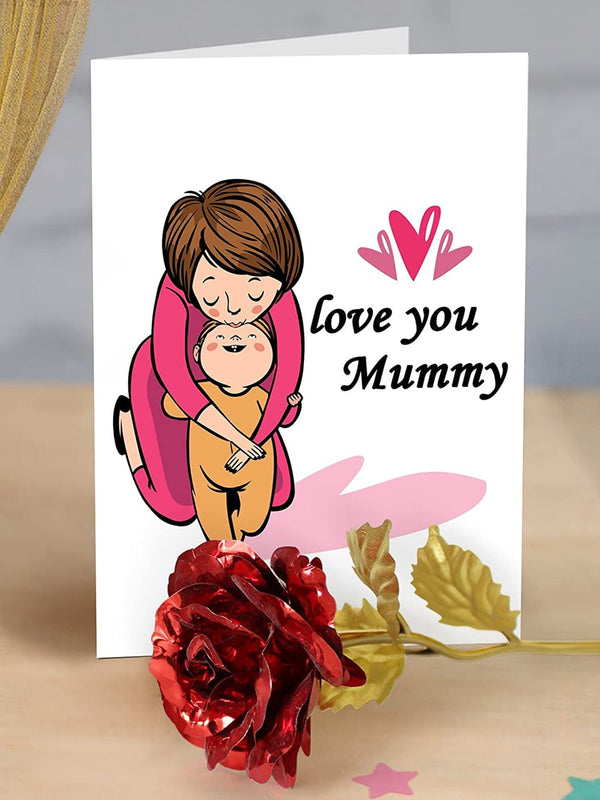 Multi Mother's Day Greeting Card with Rose