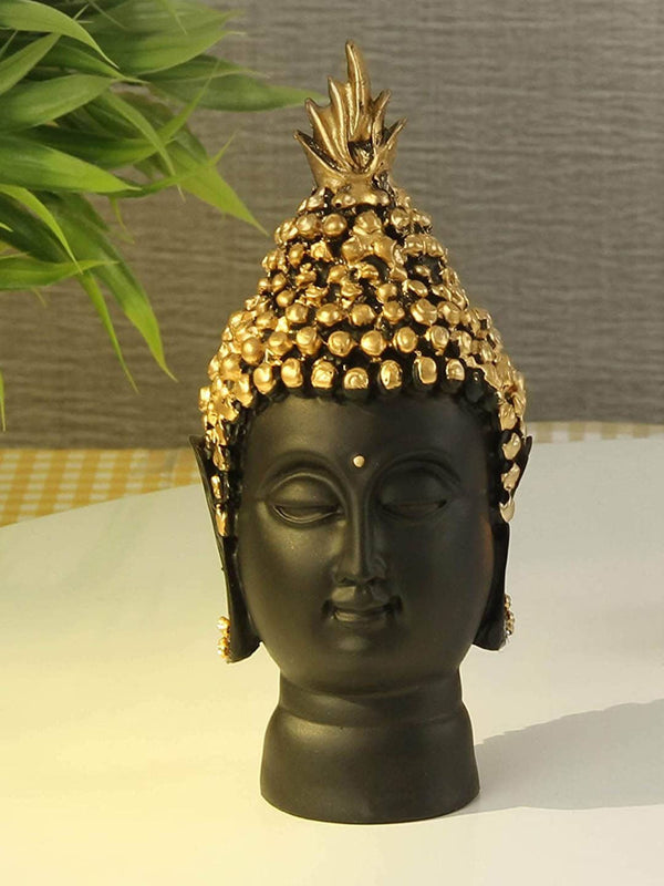 Gold-Toned and Black Buddha Showpiece