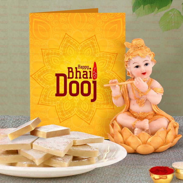 Bhai Dooj With Idol Gift