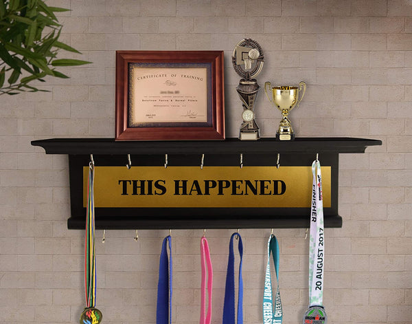 Medal and Trophy Display Holder Rack Academics