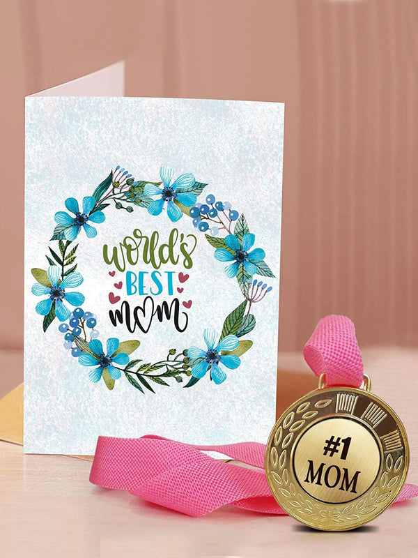 Mother's Day Printed Card with Medal