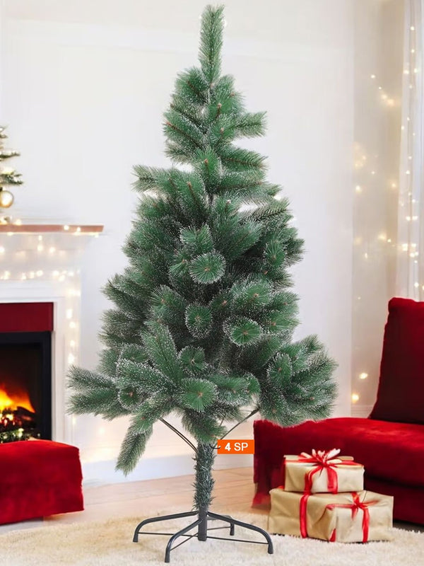 Green Christmas Snow Pine  Tree 4ft