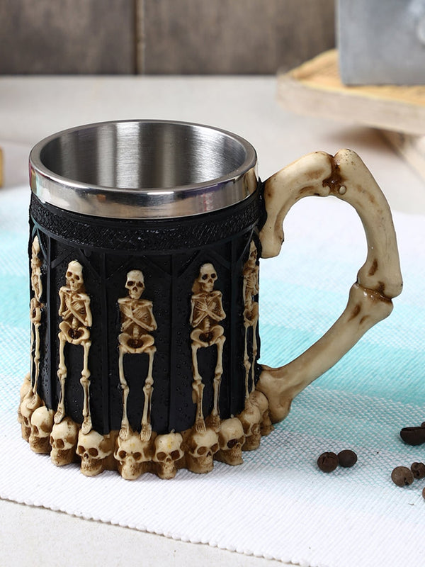 Black & Beige 3D Nordic Beer Cup