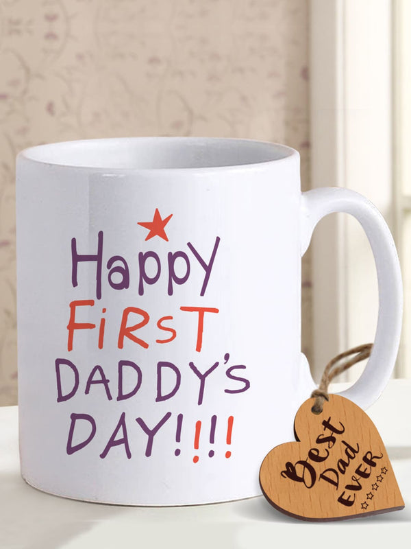 White Printed Father's Day Gift Hamper