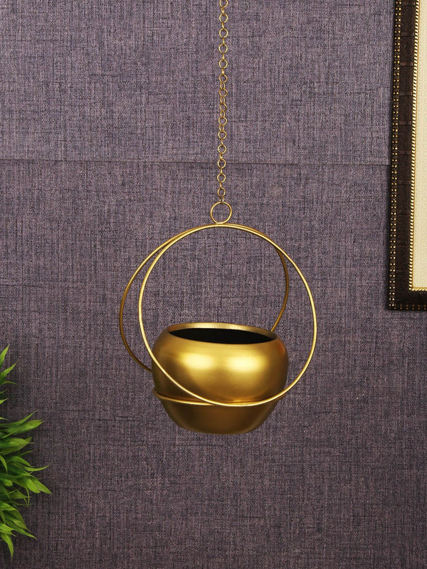 Solid Metal Hanging Planter