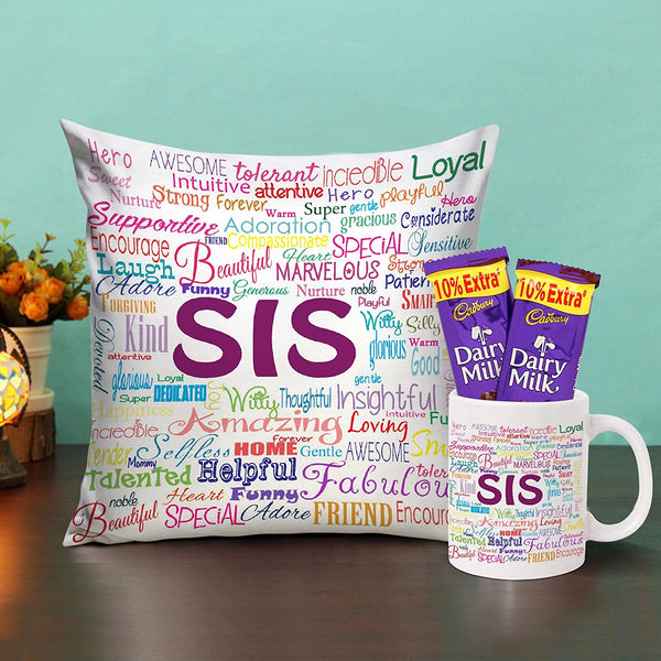 Gift for Sister with Chocolate Combo - Raksha Bandhan