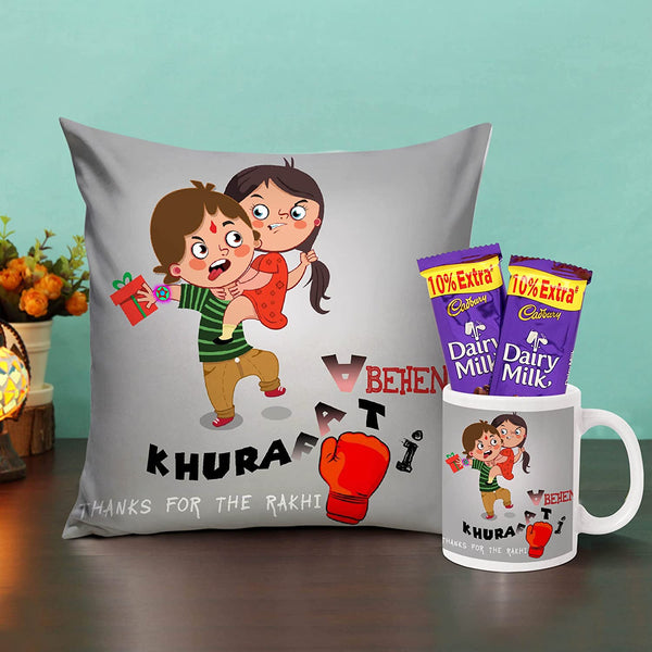 Gift Hamper for Sister with Chocolate - Raksha Bandhan