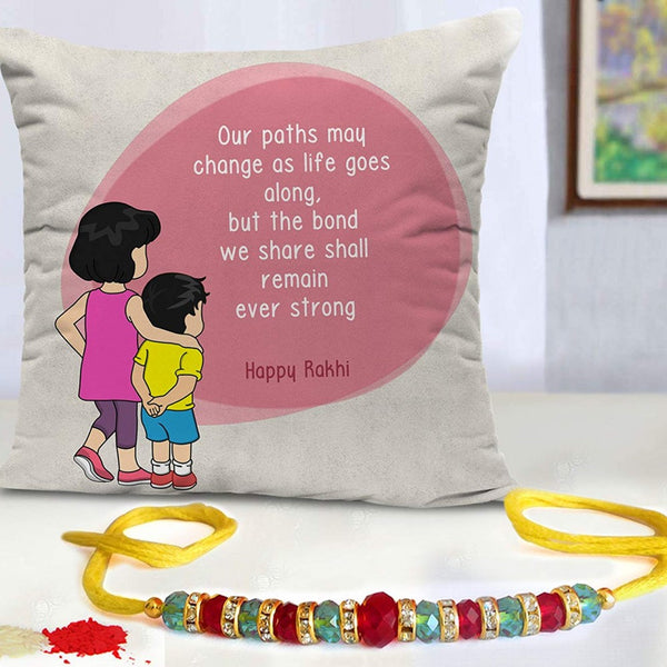 Best Rakhi with Cushion Gift For Brother