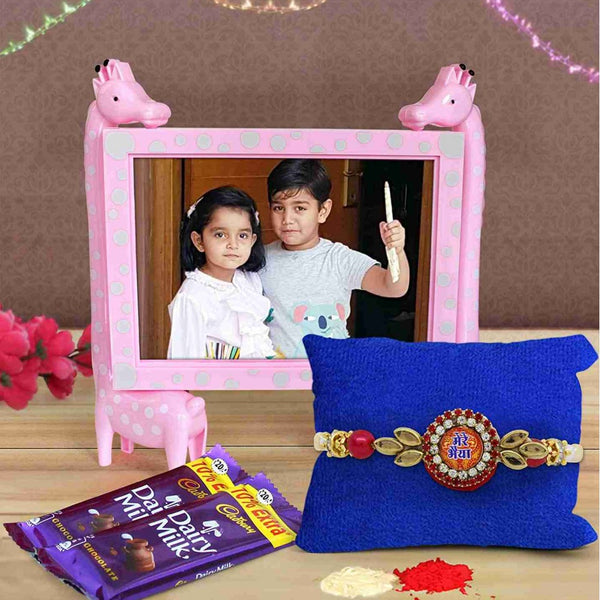 Rakhi Gifts For Kids Girls Boys Brother Kids Photo Frame Dairy Milk Chocolates