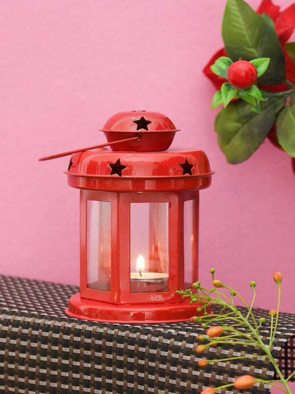 Red Lantern Tealight Candle