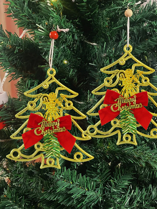 Set of 2 Christmas Hanging Tree Decoration