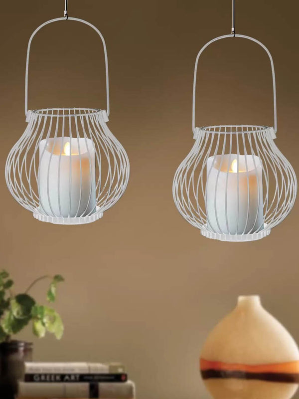 Set of 2 Decoartive Hanging Lanterns