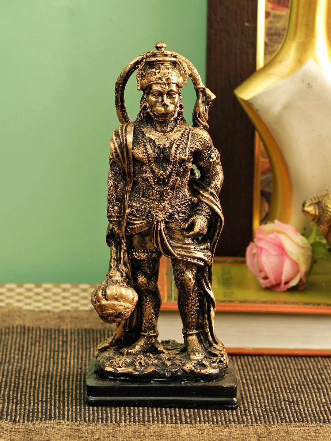 Buy | Brown & Black Lord Hanuman Showpiece | Tied Ribbons