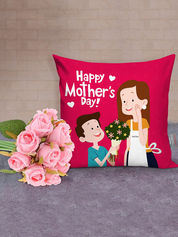 Special Gift Printed Cushion with Flowers