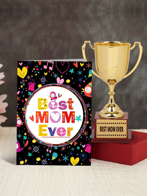 Mothers Day Gift Pack Gold-Toned Trophy