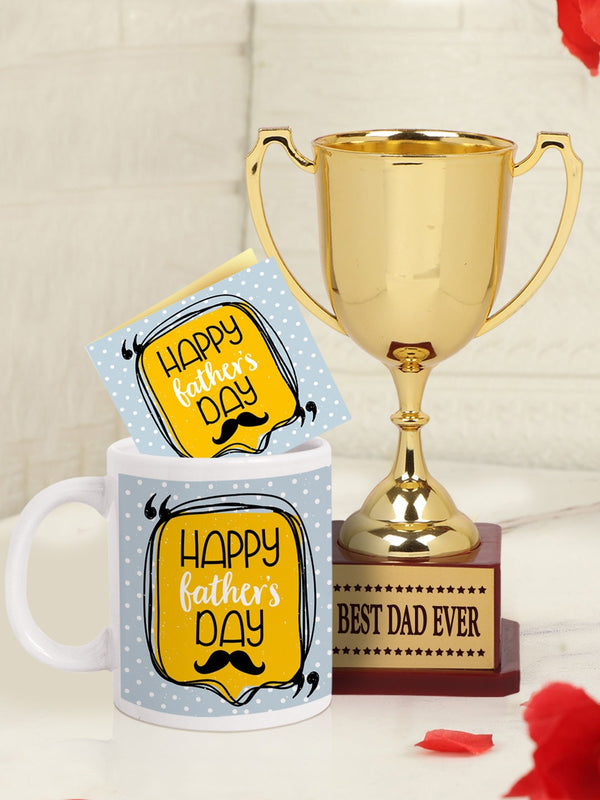 Gold & Yellow Father's Day Gift Trophy