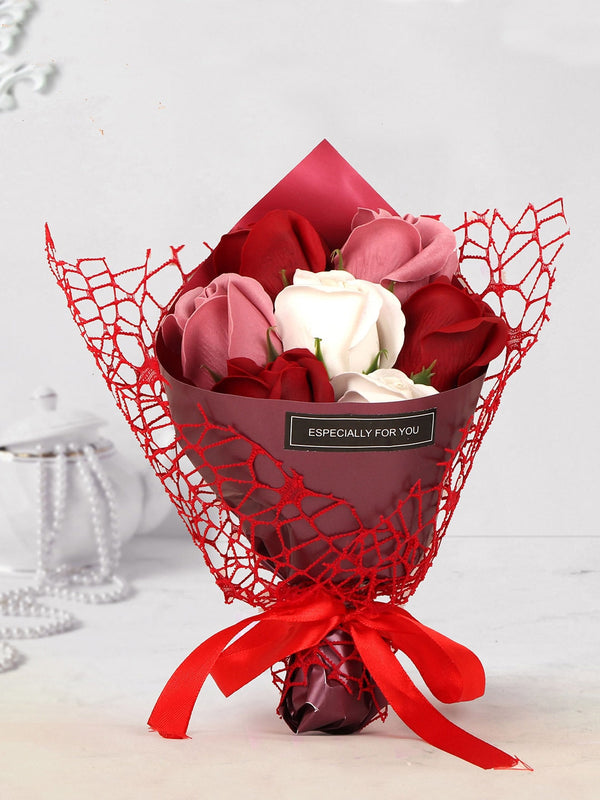 Valentines Day Red & Pink Artificial Rose