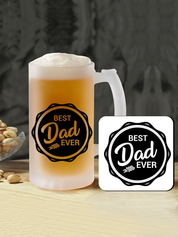 White & Black BEST Dad EVER Printed