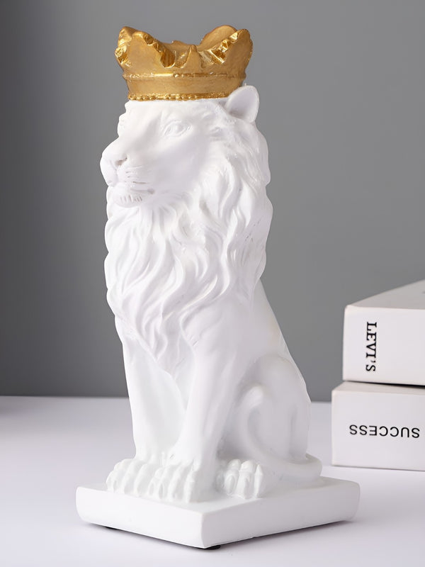 White & Gold Figurine Showpiece-8 inches