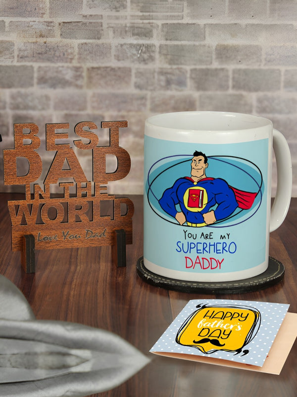 3 Pcs Brown & Blue Fathers Day Gift Set