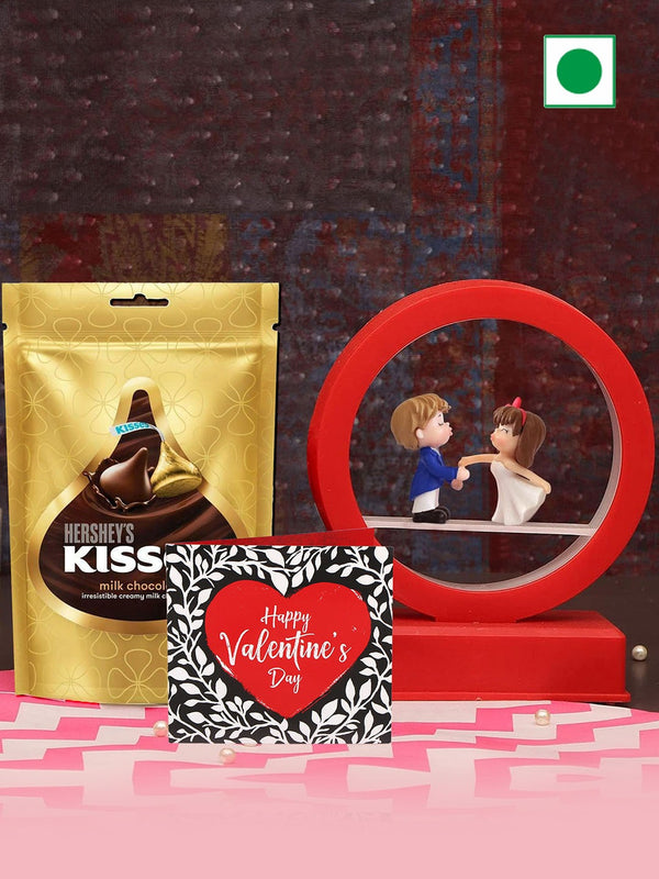 Chocolate Gift Hamper with Led Couple Statue