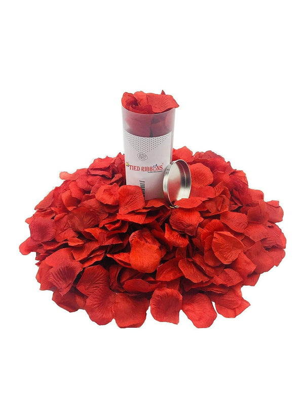 Birthday Wedding Gift for Boyfriend Girlfriend Husband Wife Him Her - Gift Pack (3 Packets Faux Red Rose Petals)