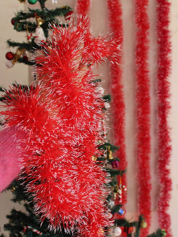 Set Of 5 Green Christmas Tree Decoration Wall Door Hanging & Garland Ornaments