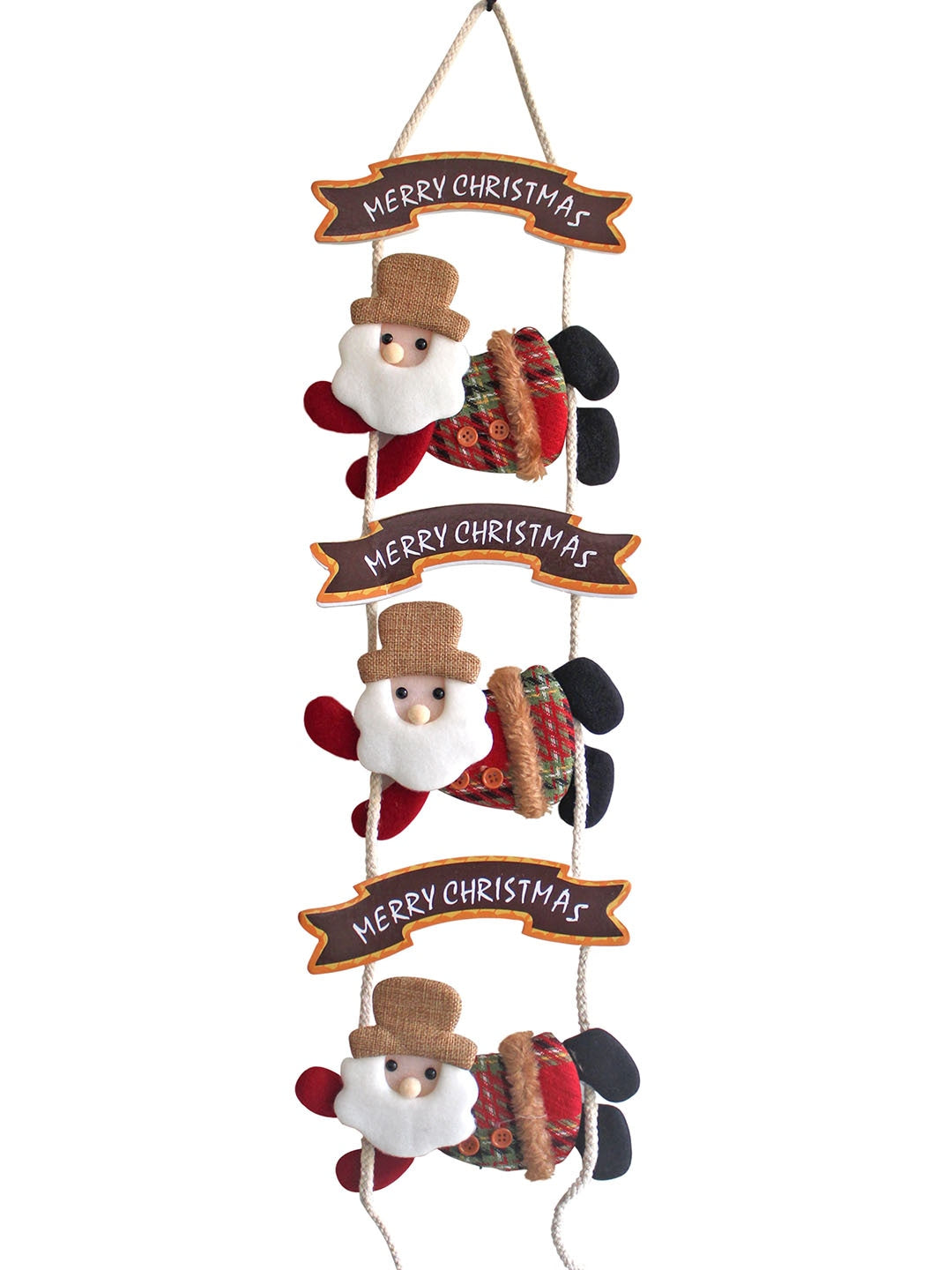 Buy | Multicoloured Santa Christmas Decor | Tied Ribbons