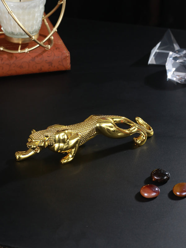 Gold-Toned Panther Figurine Showpiece