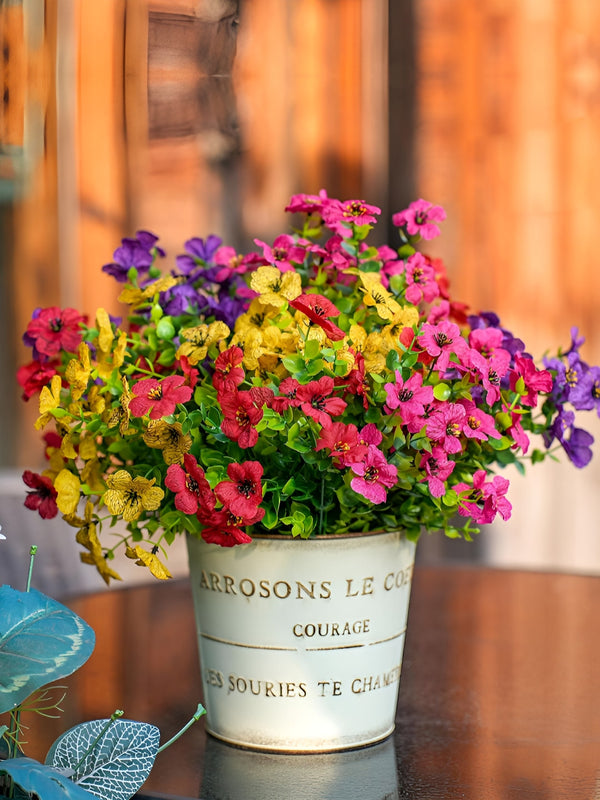 Set of 5 Artificial Eucalyptus Flower Bunch for Vase Pot Home Dcor - (Multicolor, 14.1 Inch)