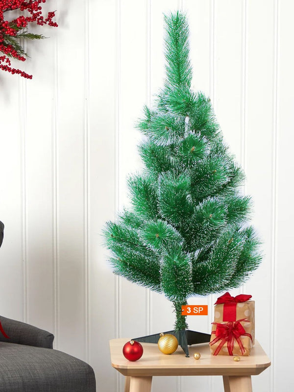 Green Christmas Snow Pine Tree 3ft
