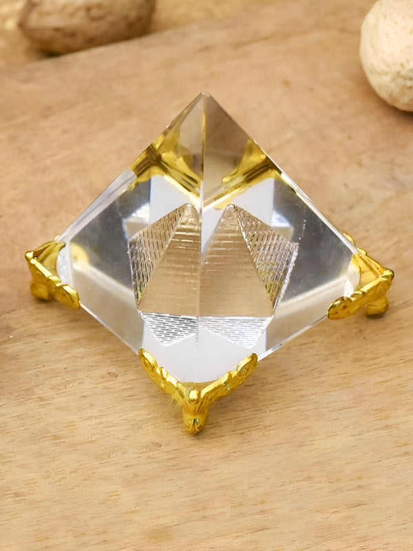 Glass Crystal Pyramid