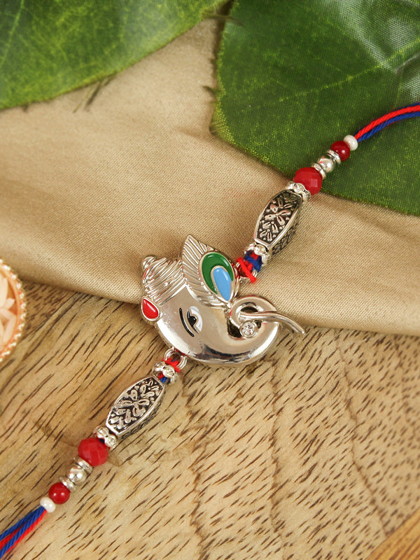 Rakhi for Bhaiya Bro Rakhi with Mini Card and Roli Chawal Tika (AUS)