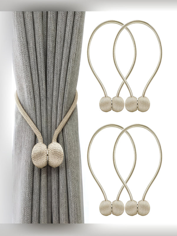 Set of 4 Decorative Curtain Tiebacks Thicker Twist Rope & Strong Tieback