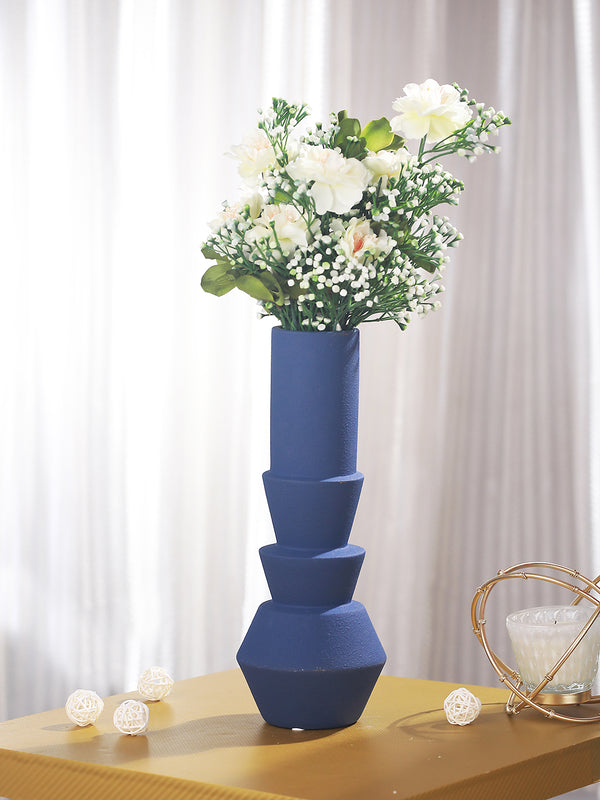 Premium Blue Ceramic Flower Vase