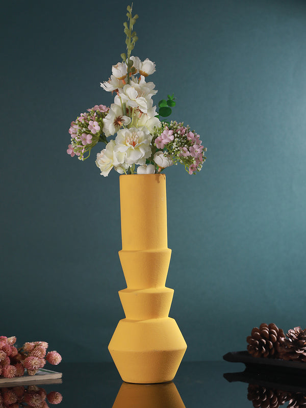 Premium Yellow Ceramic Flower Vase