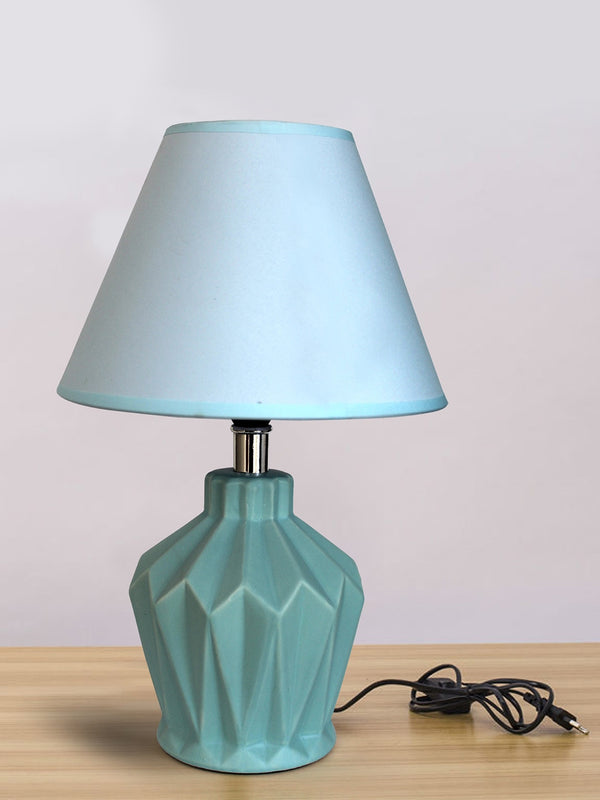 Multicoloured Bedside Table Lamp with Shade